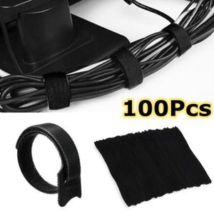 Nylon Auto Verrouillage Réutilisable Câble réseau Tie Zip Fastener 11.5 cm longueur 20pcs