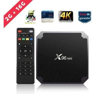 BOX MULTIMEDIA TV BOX X96 MINI 2GO + 16GO Android 90 Multi-Core 6