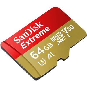 CARTE MÉMOIRE SANDISK Extreme Microsdhc 64Gb - Carte Micro SD av