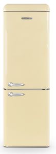 RÉFRIGÉRATEUR CLASSIQUE Réfrigérateur combiné vintage SCHNEIDER SCB300VCR - 304L (211+93) - Froid brassé - Dégivrage automatique - Crème