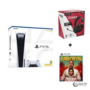 CONSOLE PLAYSTATION 5 Pack Playstation 5 + HYPERX CLOUD II WIRELESS GAMI