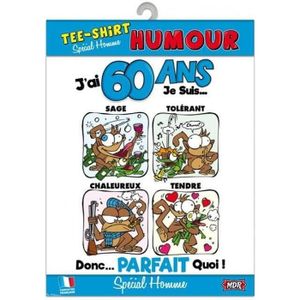 T Shirt 60 Ans Cdiscount