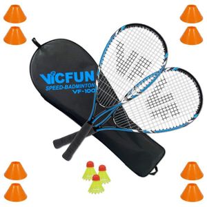 CORDAGE BADMINTON Raquette de Badminton Victor Vicfun Speed 100 Set - bleu - TU