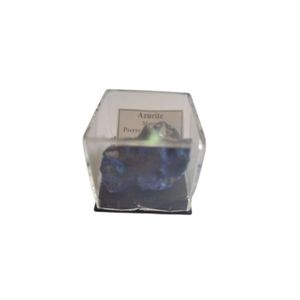 Pendentif Azurite Cristallisée - Rosette montage argent