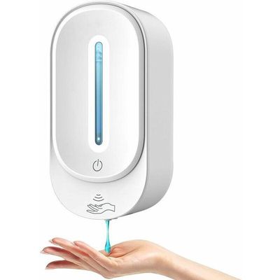 Lot De 3 Distributeurs Savon Mural 500ml - Sans Perçage Avec Étiquettes - Salle De Bain Et Cuisine