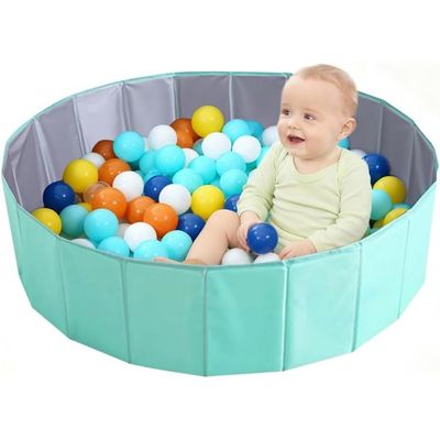 Namvo Piscine à balles Pliable – Piscine à balles étanche pour bébé, Piscine à balles Ronde Portable pour bébés, Tout-Petits, garçons, Filles, Chiens et Chats – Utilisation intérieure et extérieu