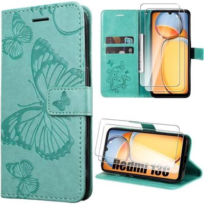 Coque 360 + 2 Verres Trempés Pour Xiaomi Redmi - Motif Cœur Noir