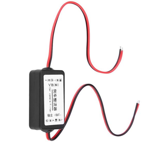 Problème Parasite Relais Caméra Recul Redresseur Filtre 12V Pour Caméra De Recul - Compatible Voitures Allemandes/américaines Filtre Alimentation Caméra 12V Antiparasite 12V Norauto