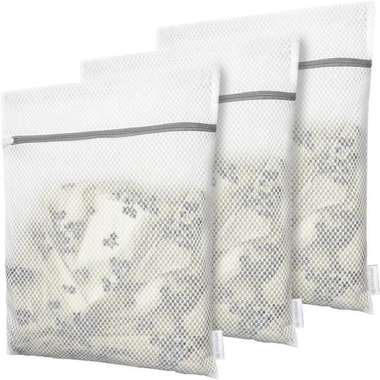 2 Pcs Filet Linge Machine à Laver, 60 X 90 Cm Sac A Linge Avec Cordon