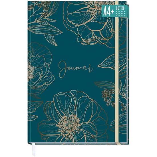 Paper&You Bullet Journal Dotted A5 Moon - 156 Pages, Élastique Et Durable