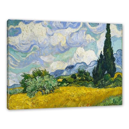 Giallobus - Quadri 4 Multi Pannello Art Board - Vincent Van Gogh - Le opere più Belle di Van Gogh - Raccolta 1 - Legno MDF - 29,7x29,7 - x 4 Pezzi