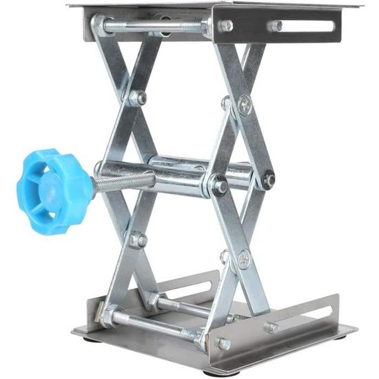 Support Cric De Laboratoire En Acier Inoxydable, 150 X 150 Mm, Hauteur