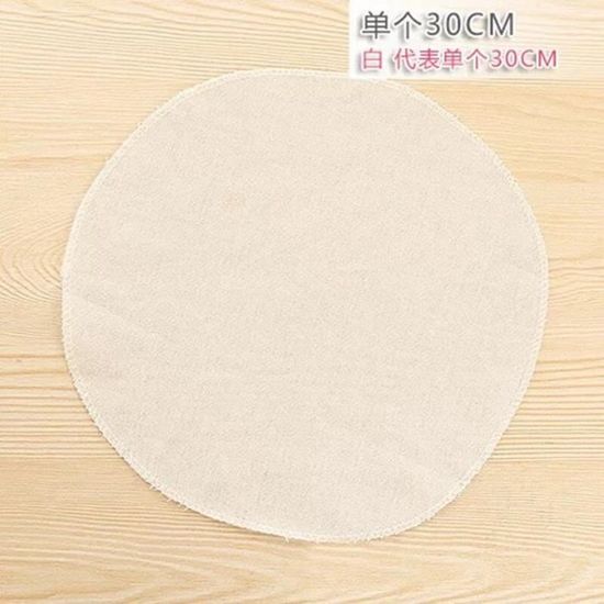 Cuiseur vapeur,Tapis de cuisson à vapeur en coton, tapis rond en gaze