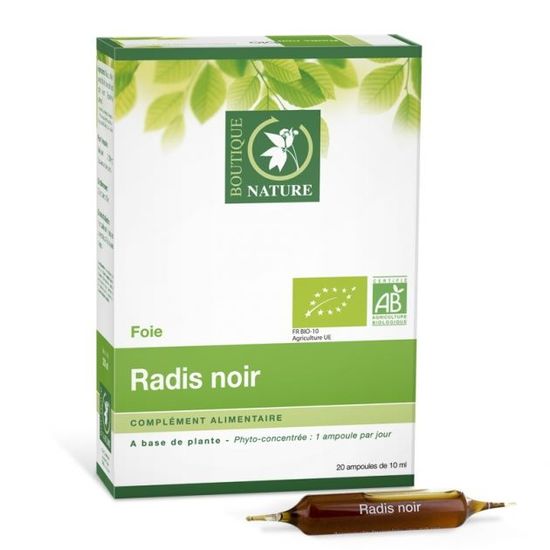 Radis Noir Bio Ampoules 20 X10 Ml Boutique N Achat Vente