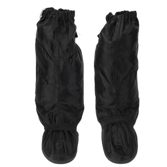 Guêtres Pantalon De Pluie Imperméable Noir - Couvre Chaussures Longs Pour Vélo, Moto & Randonnée