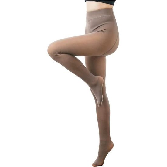 Collant Polaire Femme Chaud Toison Collant Double Polaire Translucide Slim Extensible pour Femmes Cafe 300g pour 5 10 C Brun Cdiscount Pret a Porter