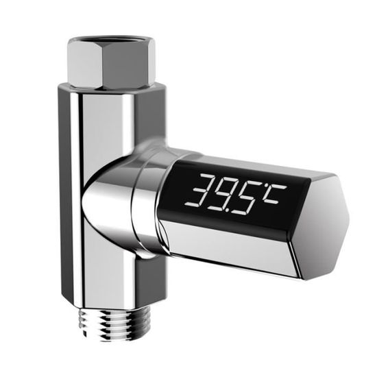 Thermomètre de douche à LED numérique sans pile visible et précise Moniteur de température de l'eau  SET ACCESSOIRES SALLE DE BAIN