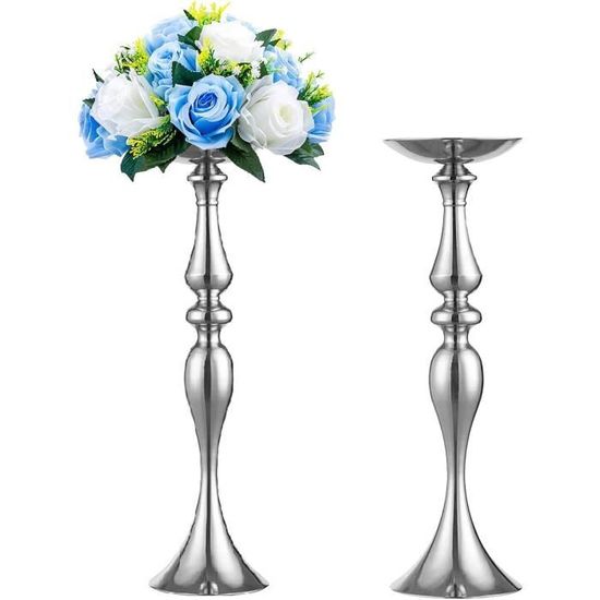 Lot De 5 Colonnes De Fleurs De Mariage En Carton Avec Plaques