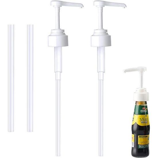 Matteo's Lot De 2 Distributeurs De Sirop De Café, Pompes à Sirop Fin Pour Bouteilles De 750 Ml Distributeur De Sirop Parfait Et Pompe A Boisson Pour Bar A Cafe