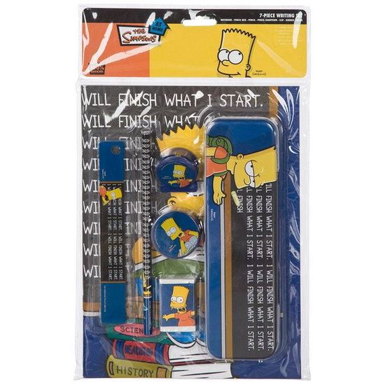 SIMPSONS - Set papeterie 7 pièces Bart at School - Cdiscount Beaux-Arts ...