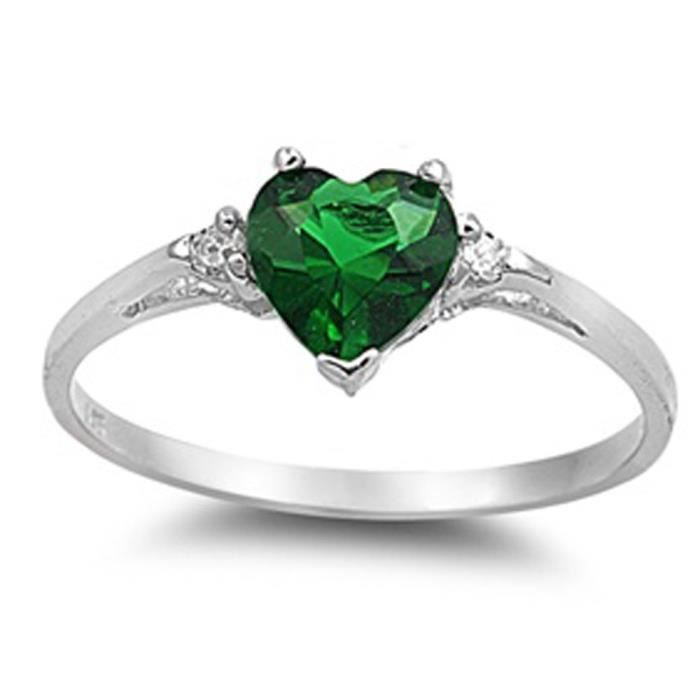Chaine De Cou Vendue Seule Coeur d'argent sterling Promise Love Girls Enfants Bague Bijoux Femmes Tailles 3-12 Disponible O9IMS