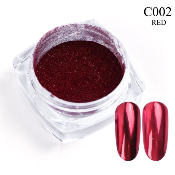 Vernis à ongle Nail Mirror Glitter Powder Metallic Color Nail Art Pigment Dust Dust Decoratios gh4409