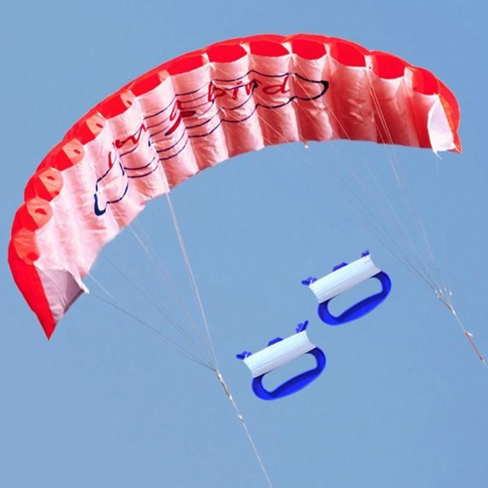 【cerf-volant】Nouveau 1.4m Power Kite Outdoor Fun Toys Parafoil Parachute Dual Line Surfing RD_gt15661