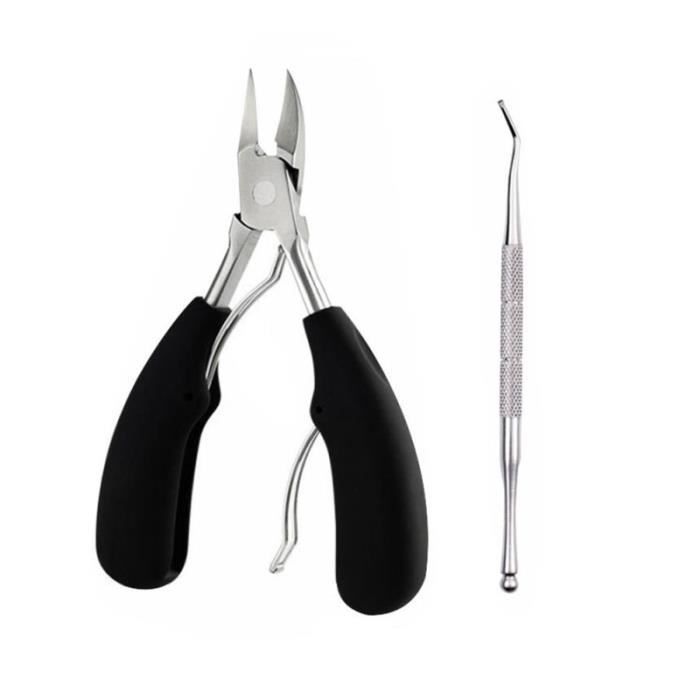 2pcs noir spécial aigle forme de bouche pédicure incarcéré pinces de la peau ongle des ongles COUPE-ONGLES - PINCE A ONGLES