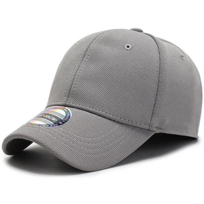 Gray hat size 57-58cm -COKK – Casquette de Baseball pour hommes et femmes, chapeau à rabat, ajusté, fermé, complet, Gorras os, de ca