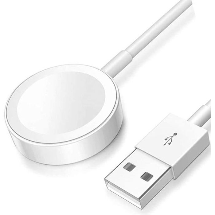 Cable de charge sans fil Blanc 1 mètre chargeur rapide pour Watch Serie 6 44mm - Marque Yuan Yuan -