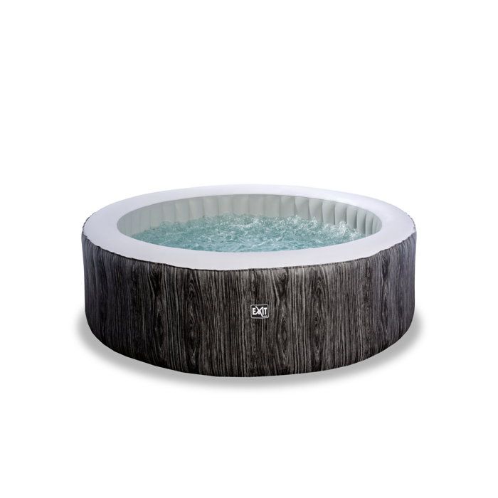 EXIT Wood Deluxe spa ø204x65cm - gris foncé