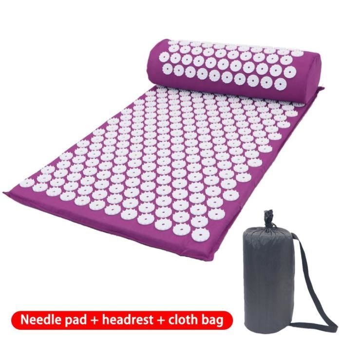 Tapis de sol,Coussin d'acupuncture Lotus, soulage le Stress, les douleurs dorsales, tapis d'acupression, Massage, - Type 3pcs set -D