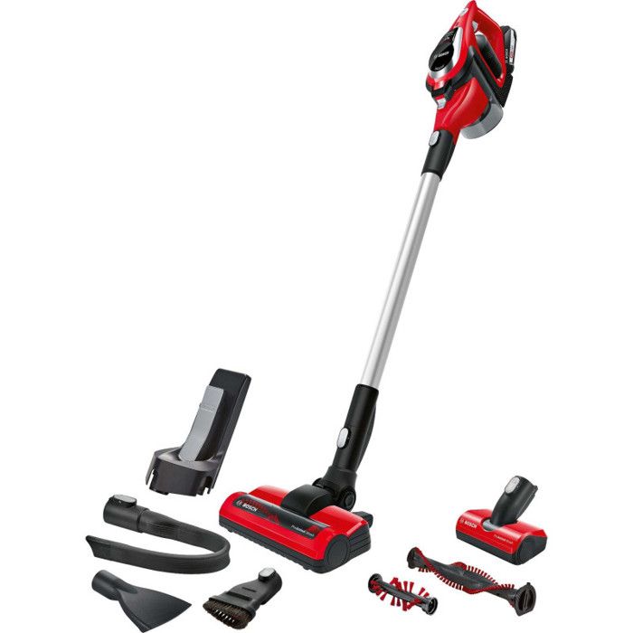 BOSCH Aspirateur balai Unlimited Proanimal - Rouge