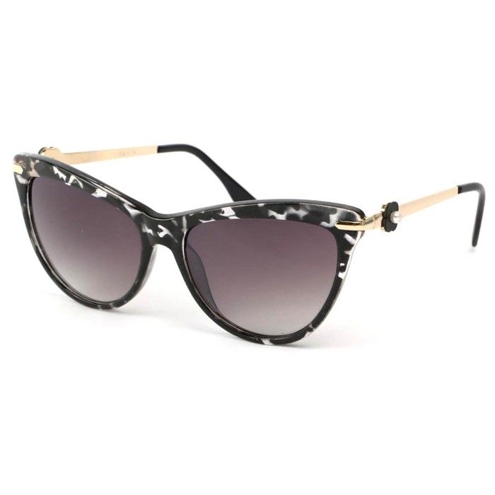 Lunettes Soleil Wave avec monture marbrée dorée