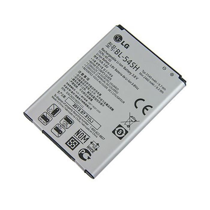 Batterie d origine LG BL-54SH 1500mAh pour OPTIMUS Noir P970..