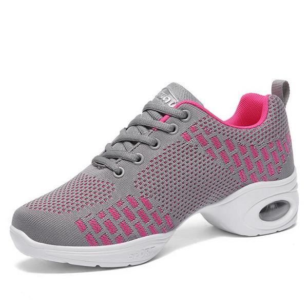 Chaussures de danse,2019 nouvelles femmes chaussures de danse Jazz Hip Hop chaussures Salsa baskets chaussures femme moderne plate