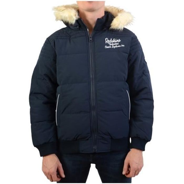 REDSKINS junior - Parka - bleu marine - 12 ans - Bleu - Garçons