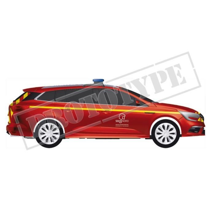 Miniatures montées - Renault Mégane Estate Pompiers 2016 1/43 Norev