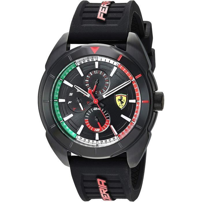 Scuderia Ferrari Hommes Multi-cadrans Quartz Montres bracelet avec bracelet en Silicone - 830577 4178