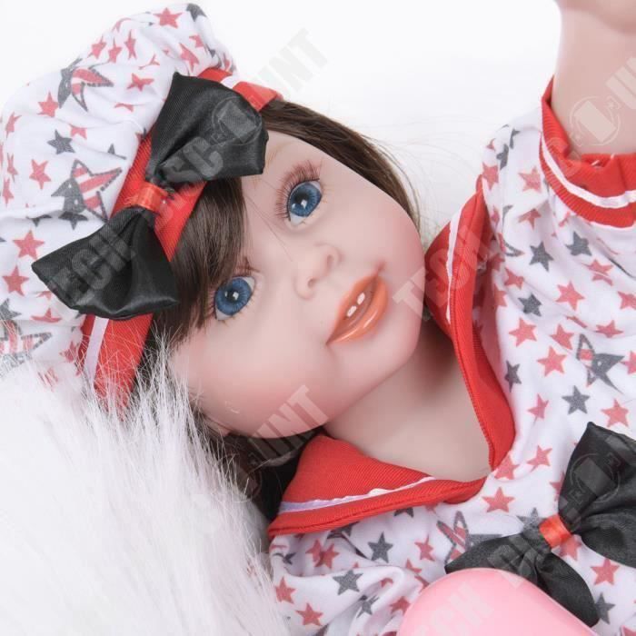 TD® Poupés en sillicone pour habillées enfant- jouets mouvable en simulation pour confort sommeil-cadeau noel pour enfants