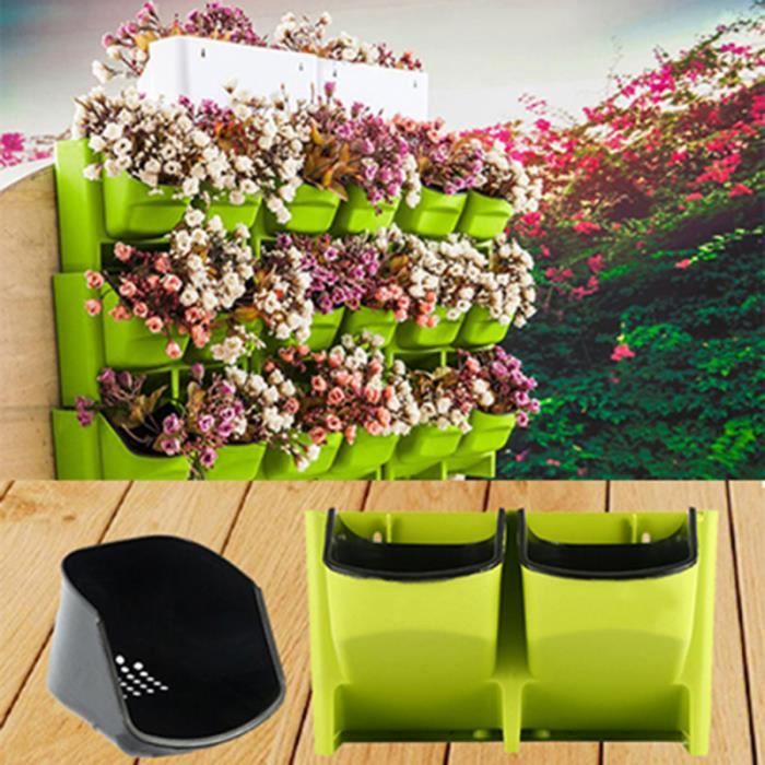 Creative Vertical Jardin Planteur Vivant Fond Mur Pot Montage Mural pour Intérieur Extérieur Salon Hall JARDINIERE - BAC A FLEUR