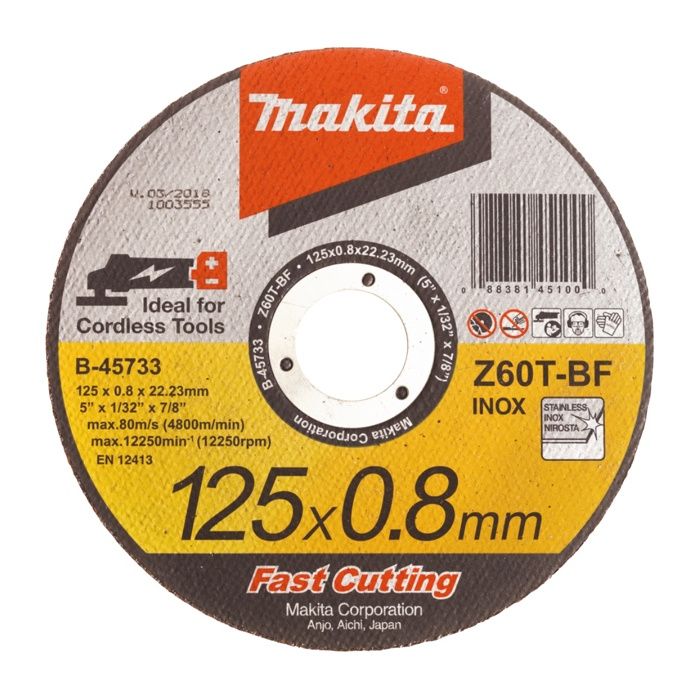 Lot De Disques à Tronçonner Makita B-10665-5 – Neuf, Emballage D’origine – Pour Coupes Précises Et Durables