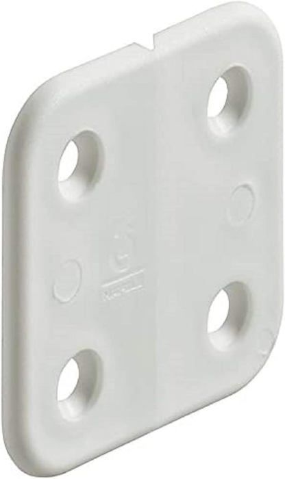 Lot De 2 Charnières Universelles Nylon Pour Meuble, L.45 X L.9 Mm