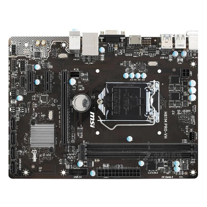 Carte mère MSI H81M PRO-VH Intel H81 LGA 1150 2xDDR3 SDRAM 16 Go Micro ATX - Msi