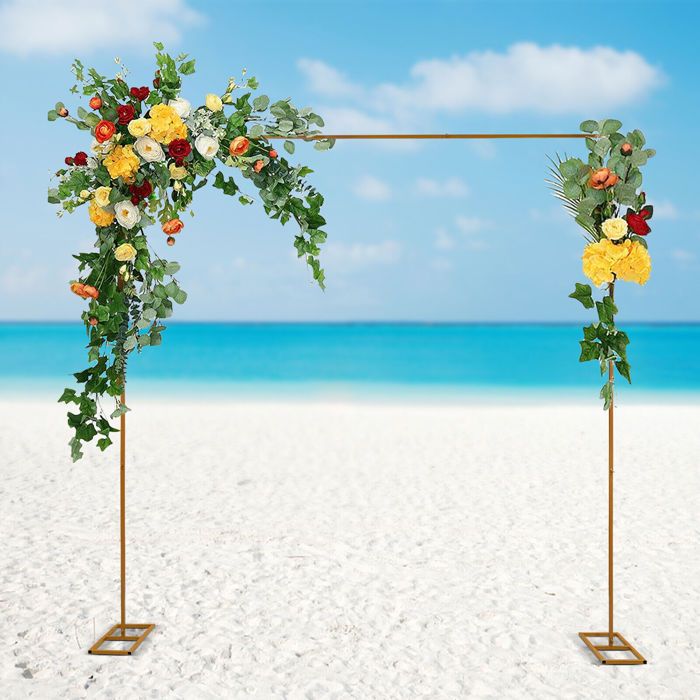 Arche De Cérémonie En Métal 2x2 M - Cadre Rectangulaire Pour Mariage, Anniversaire, Décoration D'événement