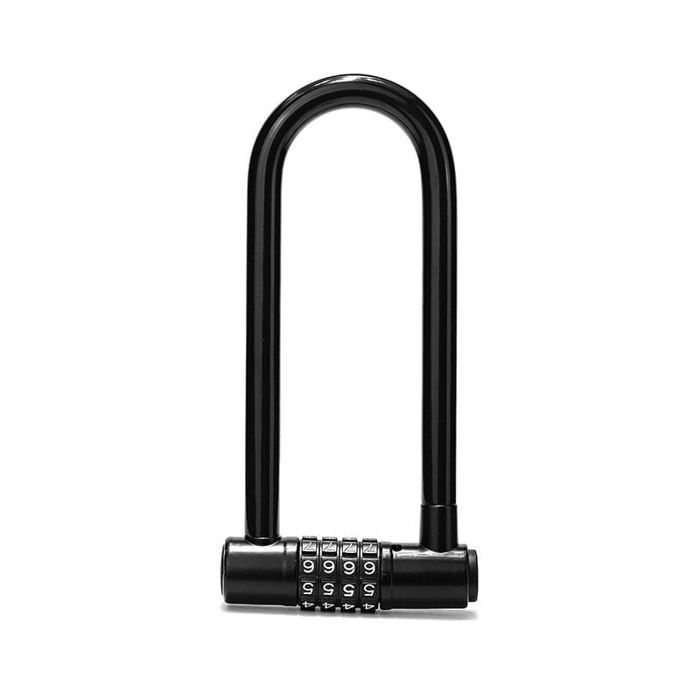 Antivol Vélo/scooter à Câble Et Code 4 Chiffres - Câble Gainé, Réinitialisable, Portable