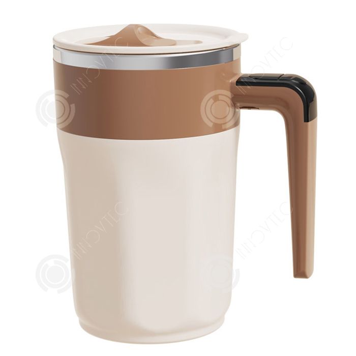 Tasse à Café à Mélangeur Automatique Magnétique - Affichage Température - Rechargeable USB - Capacité 380ml - Pour Maison, Bureau, Voyage