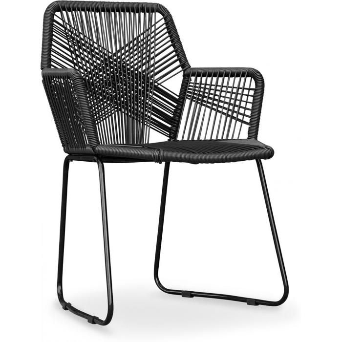 Chaise d'extérieur avec accoudoirs Chaise de jardin Frony - vue 5