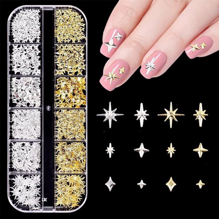 Lot De 2 800 Strass à Dos Plat Pour Nail Art