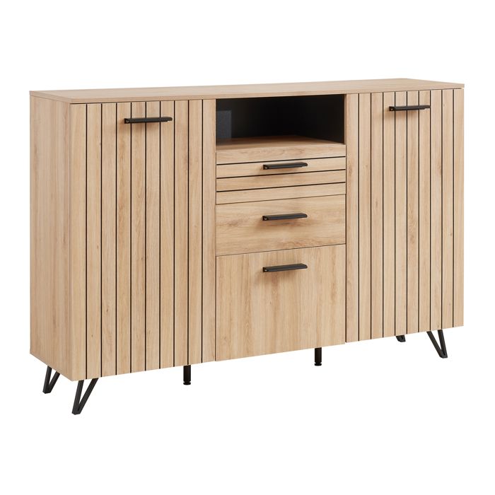 Buffet Noppen 100 x 150 x 38 cm effet chêne